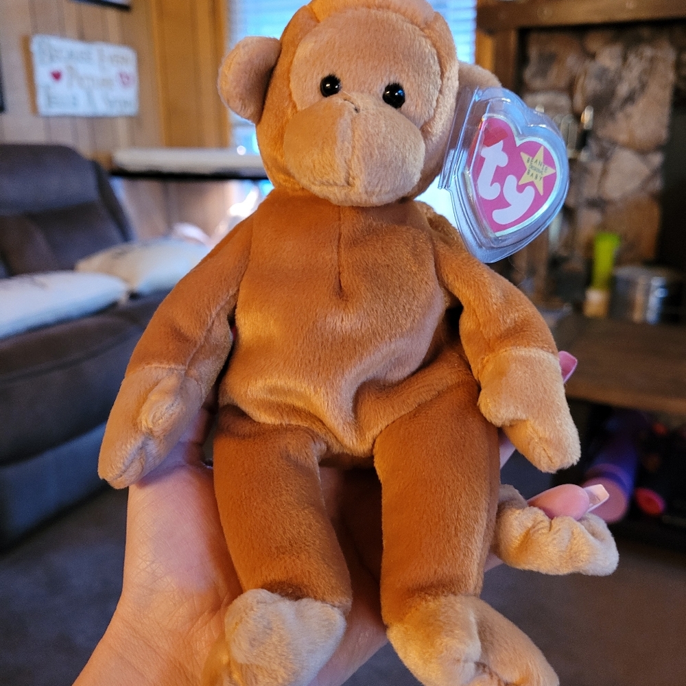 Bongo the monkey beanie baby